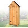 image:imageVINGLI Outdoor Wooden Storage Shed Garden Shed Outside Tool Cabinet with Safety Latch Patio Storage Organizer Dark GreyYELLOW