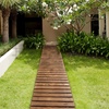 image:imageVINGLI Oversized 22IN W 8FT L Wooden Garden Pathway for Outdoors Roll Out Garden Pathway Walkway Flooring WSteel Wire AntiSlip Texture Ground Stakes Outside Walkway for Patio Wedding PoolsideCarbonized Color
