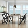 image:imageVINGLI Resin Folding Chairs with Cushion Foldable Plastic Chair with Comfortable Padded Seats Perfect for Event Party Indoor Outdoor White 4 PCBlack