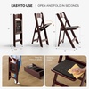 image:imageVINGLI Resin Folding Chairs with Cushion Foldable Plastic Chair with Comfortable Padded Seats Perfect for Event Party Indoor Outdoor White 4 PCReddish Brown