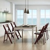 image:imageVINGLI Resin Folding Chairs with Cushion Foldable Plastic Chair with Comfortable Padded Seats Perfect for Event Party Indoor Outdoor White 4 PCReddish Brown