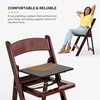 image:imageVINGLI Resin Folding Chairs with Cushion Foldable Plastic Chair with Comfortable Padded Seats Perfect for Event Party Indoor Outdoor White 4 PCReddish Brown