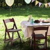 image:imageVINGLI Resin Folding Chairs with Cushion Foldable Plastic Chair with Comfortable Padded Seats Perfect for Event Party Indoor Outdoor White 4 PCReddish Brown