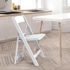 image:imageVINGLI Resin Folding Chairs with Cushion Foldable Plastic Chair with Comfortable Padded Seats Perfect for Event Party Indoor Outdoor White 4 PCWhite
