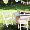 image:imageVINGLI Resin Folding Chairs with Cushion Foldable Plastic Chair with Comfortable Padded Seats Perfect for Event Party Indoor Outdoor White 4 PCWhite