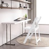 image:imageVINGLI Resin Folding Chairs with Cushion Foldable Plastic Chair with Comfortable Padded Seats Perfect for Event Party Indoor Outdoor White 4 PCWhite