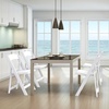 image:imageVINGLI Resin Folding Chairs with Cushion Foldable Plastic Chair with Comfortable Padded Seats Perfect for Event Party Indoor Outdoor White 4 PCWhite