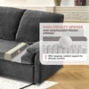 image:imageVINGLI Sectional Sleeper Sofa with Pull Out Couch Bed 111 Inch UShaped Convertible Sofa Bed 7 Seat Modular Sectional Couches for Living Room with Storage Chaise USB Charging Side PocketsBlack