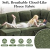 image:imageVINGLI Sectional Sleeper Sofa with Pull Out Couch Bed 111 Inch UShaped Convertible Sofa Bed 7 Seat Modular Sectional Couches for Living Room with Storage Chaise USB Charging Side PocketsGreen