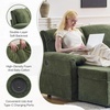 image:imageVINGLI Sectional Sleeper Sofa with Pull Out Couch Bed 111 Inch UShaped Convertible Sofa Bed 7 Seat Modular Sectional Couches for Living Room with Storage Chaise USB Charging Side PocketsGreen