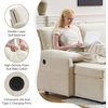 image:imageVINGLI Sectional Sleeper Sofa with Pull Out Couch Bed 111 Inch UShaped Convertible Sofa Bed 7 Seat Modular Sectional Couches for Living Room with Storage Chaise USB Charging Side PocketsBeige