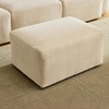 image:imageVINGLI 111 Convertible Modular Sectional SofaComfortable L Shaped Reversible Couch with Ottoman Removable 3 Seater Boneless Modern Couch Durable Chenille Cloud Sofa for Living RoomKhakiCream