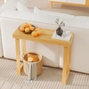 image:imageVINGLI 429 Entryway Table Solid Wood Console Table Narrow Sofa Table Behind Couch Thin for Living Room Entrance Hallway Foyer Bedroom Office Natural WoodNatural Wood