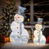 image:imageVINGLI 5FT Pop Up Lighted Snowman Christmas Decorations Outdoor Indoor Prelit 200 Warm White LED Snowman with Broom amp Stakes Collapsible Xmas Yard Lawn Garden Front Porch Patio Holiday DecorDancing 2D Snowman
