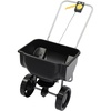 image:imageVINGLI 70lbs Fertilizer Spreader with 15 Adjustable Drop Rate PreAssembled WalkBehind Seed Spreader with 9 Tire for MultiTerrain Broadcast Spreader for Lawn Care amp Seed SpreadingBlack