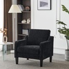 image:imageVINGLI Couches for Living Room Brown 71 Small Sofa Mid Century Modern Couches 3 Seater Comfy Couch Upholstered Soft Chenille Floor Couch for Bedroom Apartment OfficeBlack