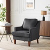 image:imageVINGLI MidCentury Modern Accent Chairs Set of 2 Green Upholstered Armchair Comfy Sofa Chairs Reading Chair High Back for Living Room Bedroom Furniture ApartmentBlack