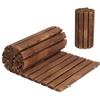 image:imageVINGLI Oversized 22IN W 8FT L Wooden Garden Pathway for Outdoors Roll Out Garden Pathway Walkway Flooring WSteel Wire AntiSlip Texture Ground Stakes Outside Walkway for Patio Wedding PoolsideCarbonized Color