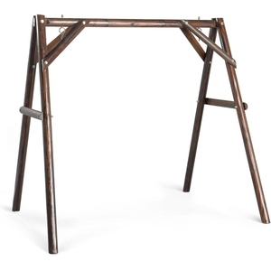image:imageVINGLI 56FT Porch Swing Frame HeavyDuty 770 LBS Wooden Porch Swing Stand Improved AFrame Swing Stand for 4 FT Swing Bench for Garden Yard Patio Rustic