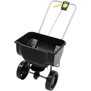image:imageVINGLI 70lbs Fertilizer Spreader with 15 Adjustable Drop Rate PreAssembled WalkBehind Seed Spreader with 9 Tire for MultiTerrain Broadcast Spreader for Lawn Care amp Seed SpreadingBlack
