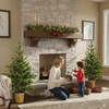 image:imageVINGLI 2 Pcs 4ft Christmas Tree with Plastic Pot 119 PE Branch Tips Small Artificial Xmas Tree Perfect for Bedroom Office Desk Apartment Dorm Small Spaces Holiday Symmetrical DecorGreen