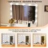 image:imageVINGLI 315 Small Vanity Desk with Mirror and Lights Glass Top Makeup Vanity Table White Dressing Table wHollywood Bulbs amp Big Mirror Corner Vanity for Bedroom Girls VanitiesWhite