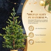 image:imageVINGLI 4ft White Christmas Tree with Plastic Pot 200 Mixed Pine amp PVC Tips Small Artificial Xmas Tree Perfect for Bedroom Office Desk Apartment Dorm Small Spaces Holiday Decor 2 PackGreen
