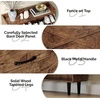 image:imageVINGLI 6 Flip Drawer Shoe Cabinet for Entryway Rustic Shoe Storage Cabinet with 5 Solid Wood Legs Farmhouse Barn Door Design Shoe Organizer for Hallway Bedroom or Living Room Natural Wood FinishRustic Brown