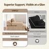 image:imageVINGLI Boneless Chaise Lounge Chair Indoor 555 Deep Seat Sleeper Sofa Bed Upholstered Bubble Fleece Fabric Couches for Living Room Bedroom Play Room No Assembly RequiredLight Brown