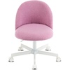 image:imageVINGLI Candy Chair Armless Cute Desk ChairComfy Small Office Chair with WheelsVanity Chair with Lumbar SupportTeddy Adjustable Rolling Swivel Computer Task Chair for Home OfficeBedroomMuted GreyLilac Purple