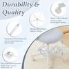 image:imageVINGLI Candy Chair Armless Cute Desk ChairComfy Small Office Chair with WheelsVanity Chair with Lumbar SupportTeddy Adjustable Rolling Swivel Computer Task Chair for Home OfficeBedroomMuted GreyPoetic Blue