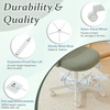 image:imageVINGLI Candy Chair Armless Cute Desk ChairComfy Small Office Chair with WheelsVanity Chair with Lumbar SupportTeddy Adjustable Rolling Swivel Computer Task Chair for Home OfficeBedroomMuted GreyMint Green