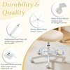 image:imageVINGLI Candy Chair Armless Cute Desk ChairComfy Small Office Chair with WheelsVanity Chair with Lumbar SupportTeddy Adjustable Rolling Swivel Computer Task Chair for Home OfficeBedroomMuted GreyCreamy Beige