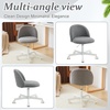 image:imageVINGLI Candy Chair Armless Cute Desk ChairComfy Small Office Chair with WheelsVanity Chair with Lumbar SupportTeddy Adjustable Rolling Swivel Computer Task Chair for Home OfficeBedroomMuted GreyMuted Grey