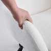 image:imageVINGLI Comfy Fuzzy Vanity Chair Swivel Makeup Chair with Wheels Upholstered Height Adjustable Armchair with Gold Base Modern Ergonomic Desk Chair for Bedroom Home Office Pure WhitePure White