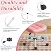 image:imageVINGLI Compact Small Desk Chair Cute Armless Chair with Wheels Vanity Chair with Low Back Height Adjustable Task Chair for Small Spaces Office Bedroom Make Up Room PU Leather Light GreyPink
