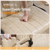 image:imageVINGLI Criss Cross Chair with Adjustable FlipUp ArmsCross Legged Chair with Wheels Extra Wide Office ChairComfortable Desk Chair for Home Office Vanity Bedroom PU LeatherIvory WhiteIvory White