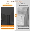 image:imageVINGLI Fluted Dresser for Bedroom 6 Drawer Dresser wRounded Edges Mid Century Modern Dressers Natural Wood Color 468 W156 D31 HBlack