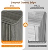 image:imageVINGLI Fluted Dresser for Bedroom 6 Drawer Dresser wRounded Edges Mid Century Modern Dressers Natural Wood Color 468 W156 D31 HGrey