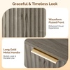 image:imageVINGLI Fluted Dresser for Bedroom 6 Drawer Dresser wRounded Edges Mid Century Modern Dressers Natural Wood Color 468 W156 D31 HGrey