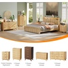 image:imageVINGLI Fluted Dresser for Bedroom 6 Drawer Dresser wRounded Edges Mid Century Modern Dressers Natural Wood Color 468 W156 D31 HOak