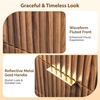 image:imageVINGLI Fluted Dresser for Bedroom 6 Drawer Dresser wRounded Edges Mid Century Modern Dressers Natural Wood Color 468 W156 D31 HWalnut