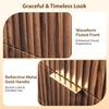 image:imageVINGLI Fluted Dresser for Bedroom 6 Drawer Dresser wRounded Edges Mid Century Modern Dressers Natural Wood Color 468 W156 D31 HWalnut