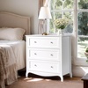 image:imageVINGLI Fluted Dresser for Bedroom 6 Drawer Dresser wRounded Edges Mid Century Modern Dressers Natural Wood Color 468 W156 D31 HWhite