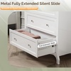 image:imageVINGLI Fluted Dresser for Bedroom 6 Drawer Dresser wRounded Edges Mid Century Modern Dressers Natural Wood Color 468 W156 D31 HWhite