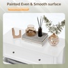 image:imageVINGLI Fluted Dresser for Bedroom 6 Drawer Dresser wRounded Edges Mid Century Modern Dressers Natural Wood Color 468 W156 D31 HWhite