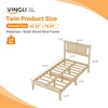 image:imageVINGLI Full Size Platform Bed Frame with Storage Headboard and Charging Station Modern Rattan Wood Bed with Shelves and OttomanSpace Saving Bed Frame for Bedroom or Guest RoomNatural Wood