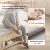 image:imageVINGLI Full Size Platform Bed Frame with Storage Headboard and Charging Station Modern Rattan Wood Bed with Shelves and OttomanSpace Saving Bed Frame for Bedroom or Guest RoomNatural Wood