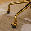 image:imageVINGLI Home Office Desk Chair Comfy with wheelsampRemovable ArmrestsGold Base Vanity Chair with BackAdjustable Rolling Swivel Computer Task Chair for StudyMakeupOfficeBedroomMicrofiberSuedeBrownBrownmicrofiber