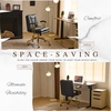 image:imageVINGLI Home Office Desk Chair Comfy with wheelsampRemovable ArmrestsGold Base Vanity Chair with BackAdjustable Rolling Swivel Computer Task Chair for StudyMakeupOfficeBedroomMicrofiberSuedeBrownBlackpu